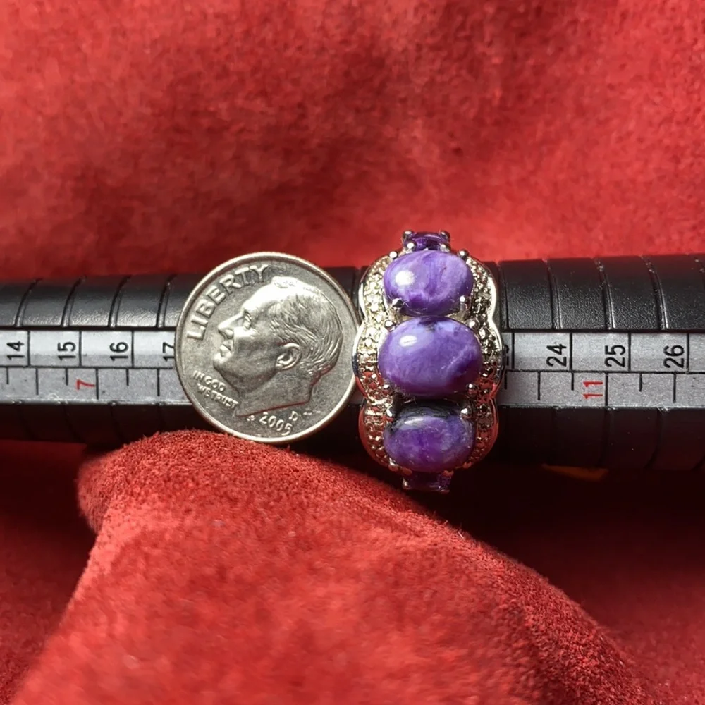 Solid Sterling Silver 925 Ring 9.5 Costume Jewelry Goth
